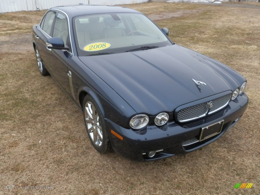 2008 XJ XJ8 - Indigo Blue Metallic / Champagne/Mocha photo #2