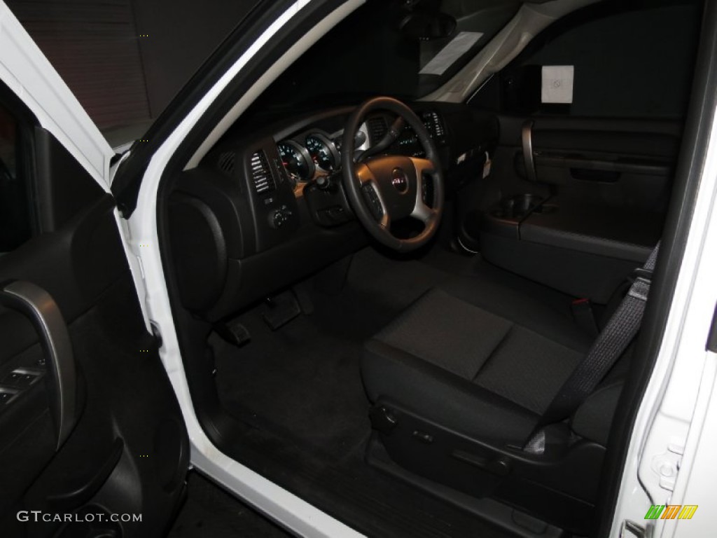 2013 Sierra 1500 SLE Crew Cab - Summit White / Ebony photo #4
