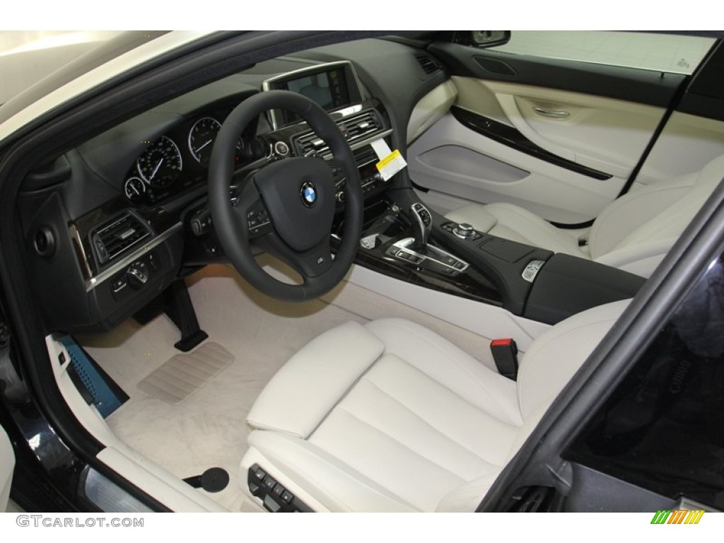 Ivory White Interior 2013 BMW 6 Series 640i Gran Coupe Photo #78559555