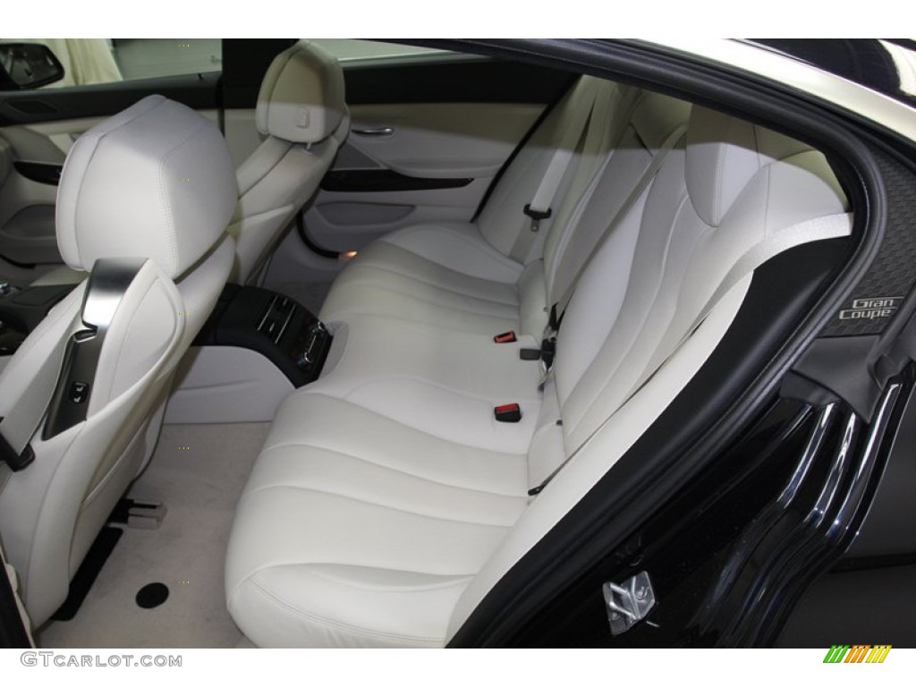2013 BMW 6 Series 640i Gran Coupe Rear Seat Photo #78559583