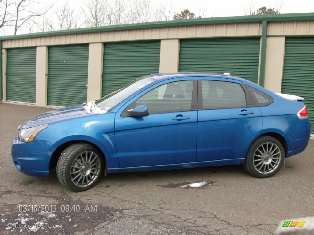 2011 Focus SES Sedan - Blue Flame Metallic / Charcoal Black photo #1