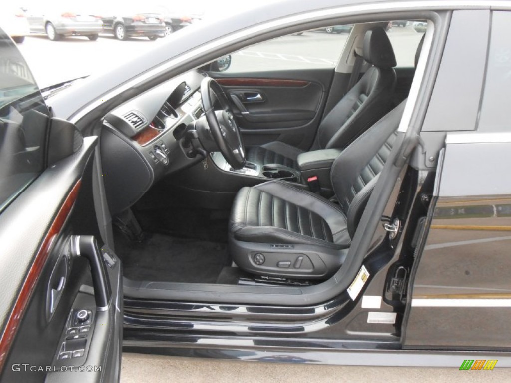 Black Interior 2010 Volkswagen CC VR6 Sport Photo #78559826