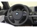 2013 BMW 6 Series Ivory White Interior Steering Wheel Photo
