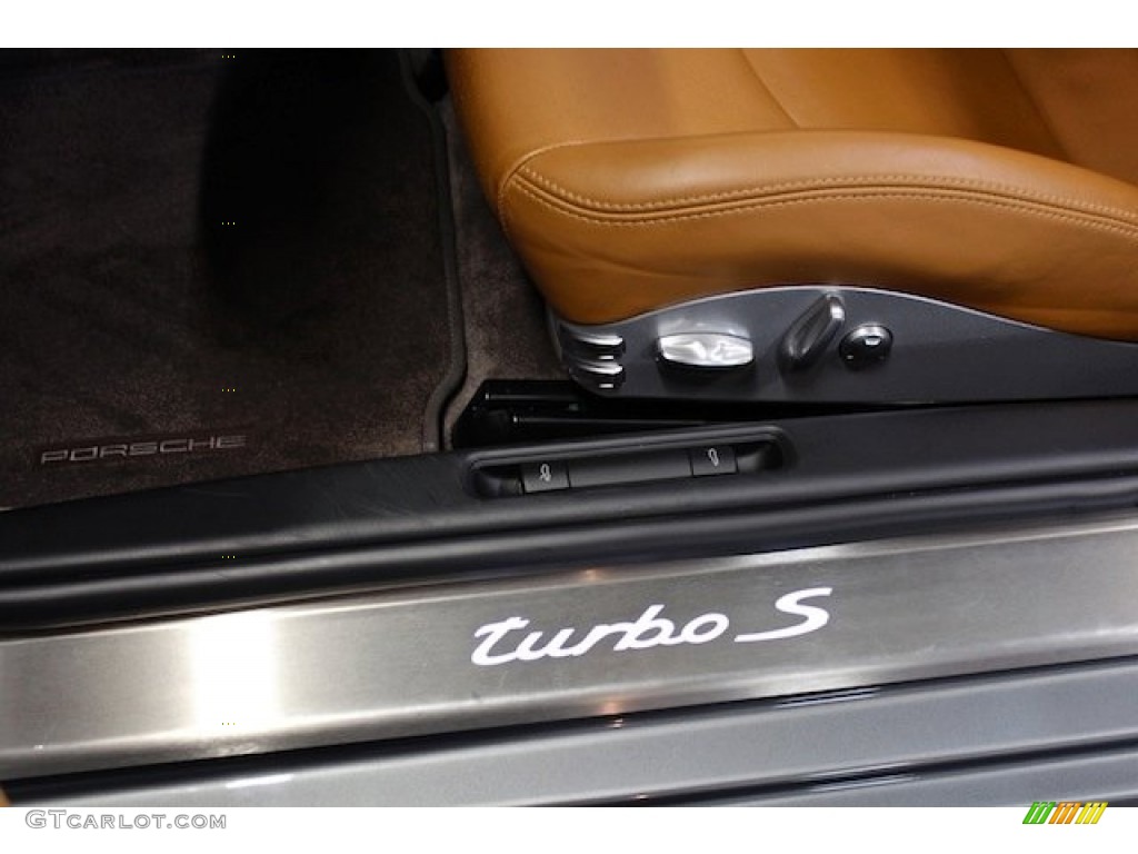 2011 911 Turbo S Cabriolet - Meteor Grey Metallic / Natural Brown photo #29