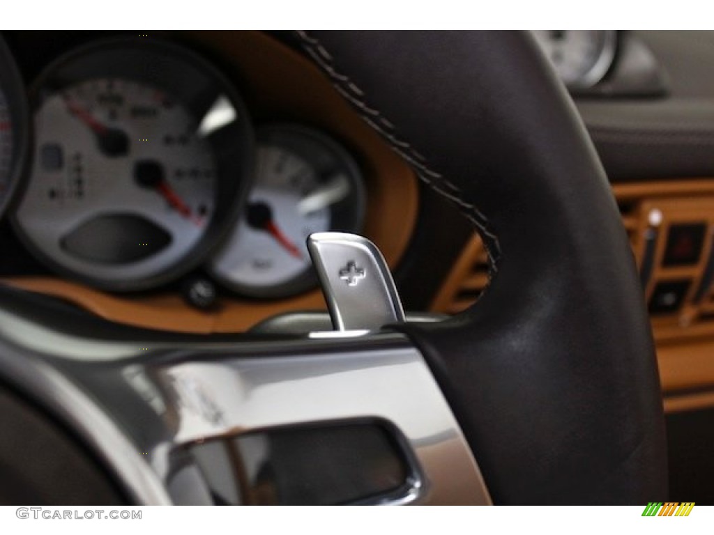 2011 911 Turbo S Cabriolet - Meteor Grey Metallic / Natural Brown photo #41