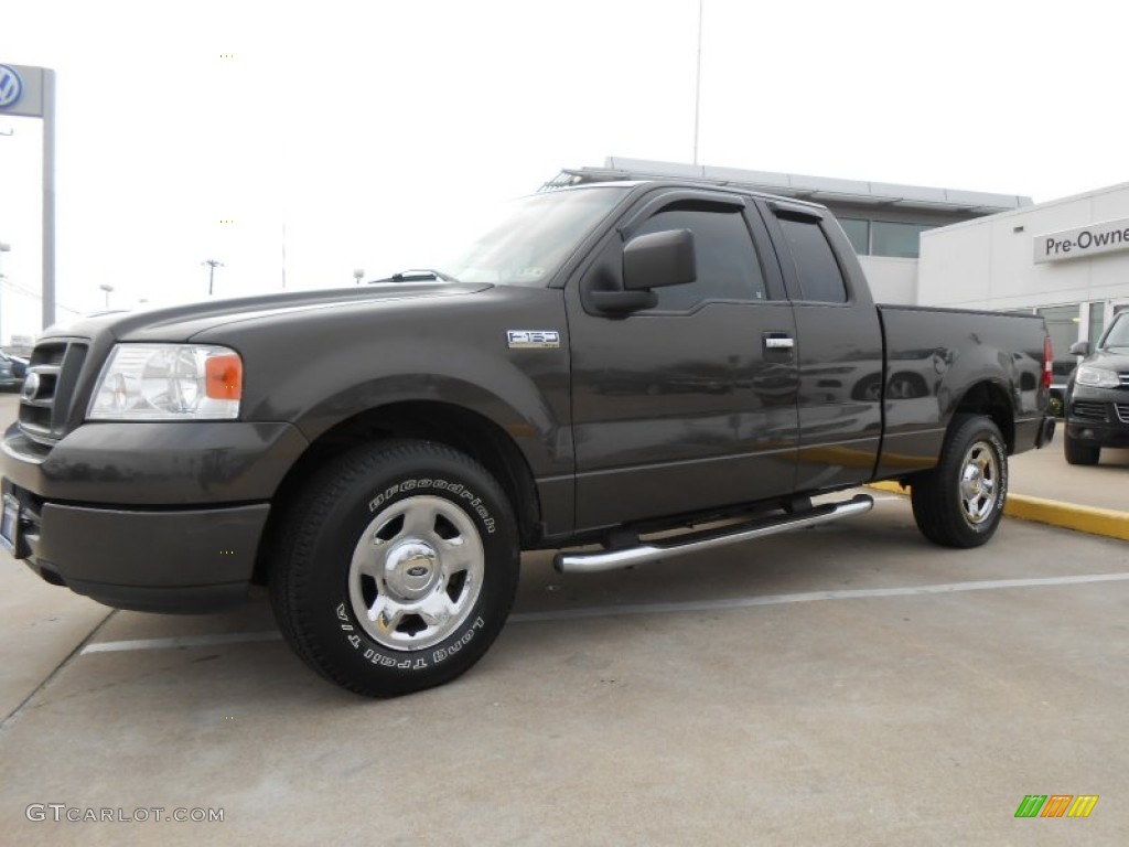 2005 F150 XL SuperCab - Dark Stone Metallic / Medium Flint Grey photo #3