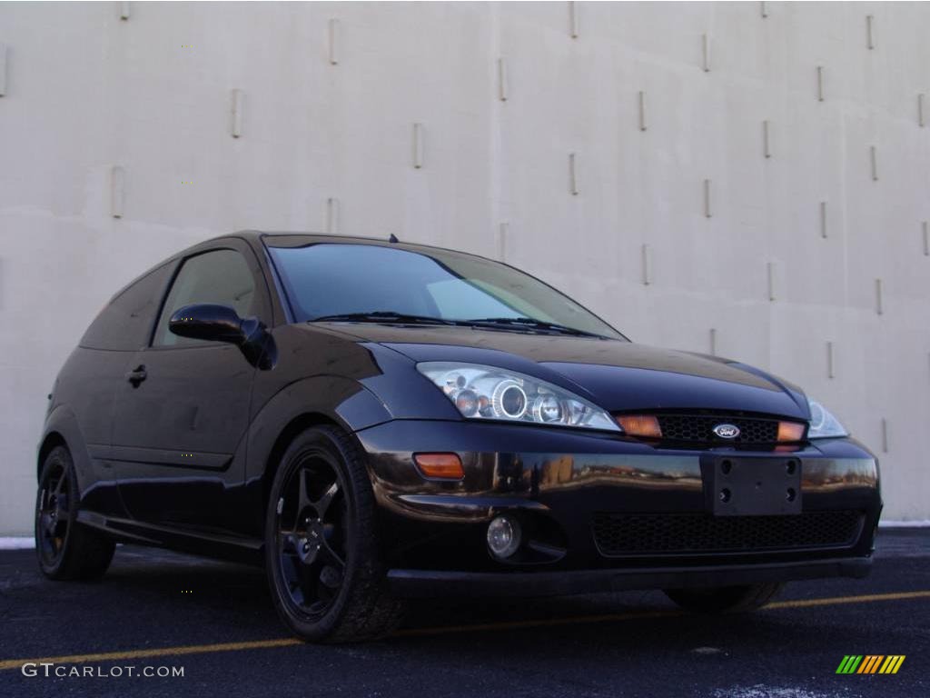 2003 Focus SVT Coupe - Pitch Black / Black/Red photo #3