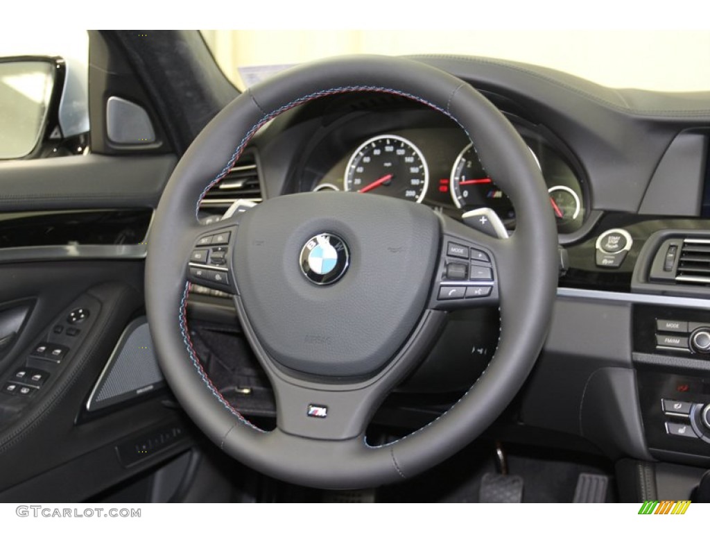 2013 BMW M5 Sedan Black Steering Wheel Photo #78561806