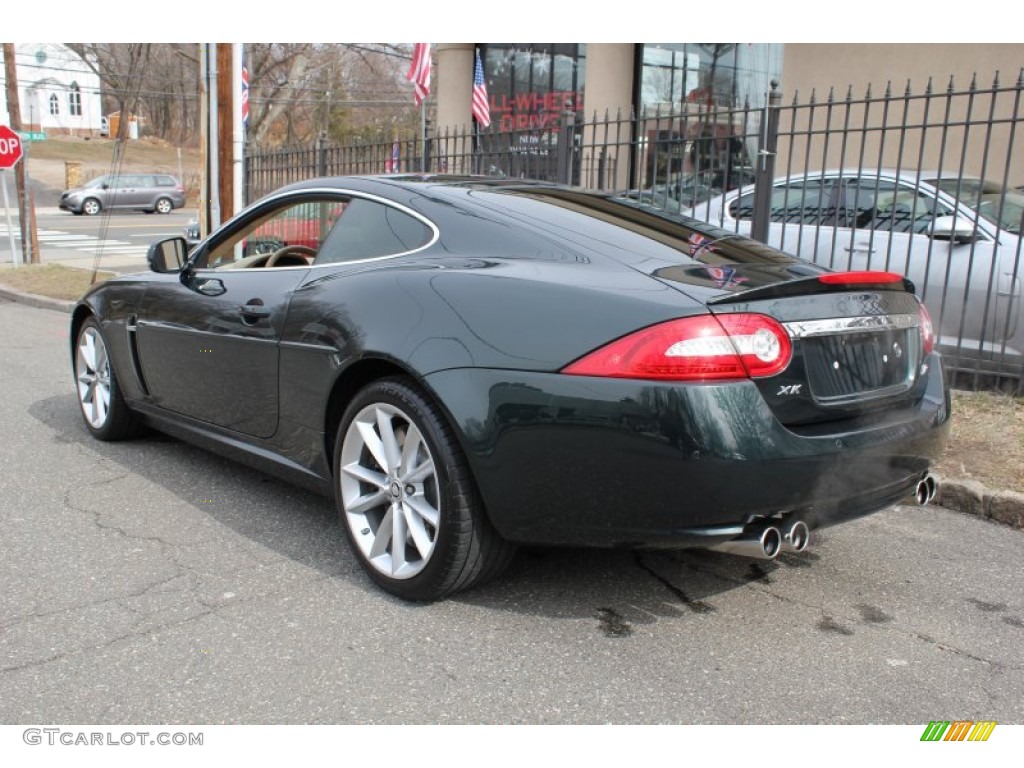 2010 XK XKR Coupe - Botanical Green Metallic / Caramel photo #4