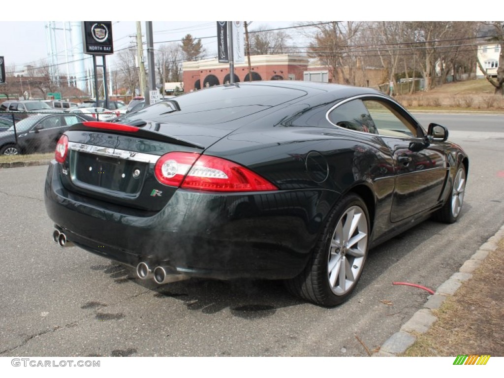 2010 XK XKR Coupe - Botanical Green Metallic / Caramel photo #6