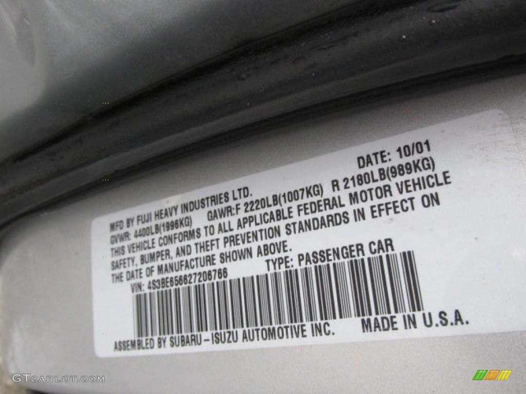 2002 Legacy GT Limited Sedan - Silver Stone Metallic / Dark Gray photo #24