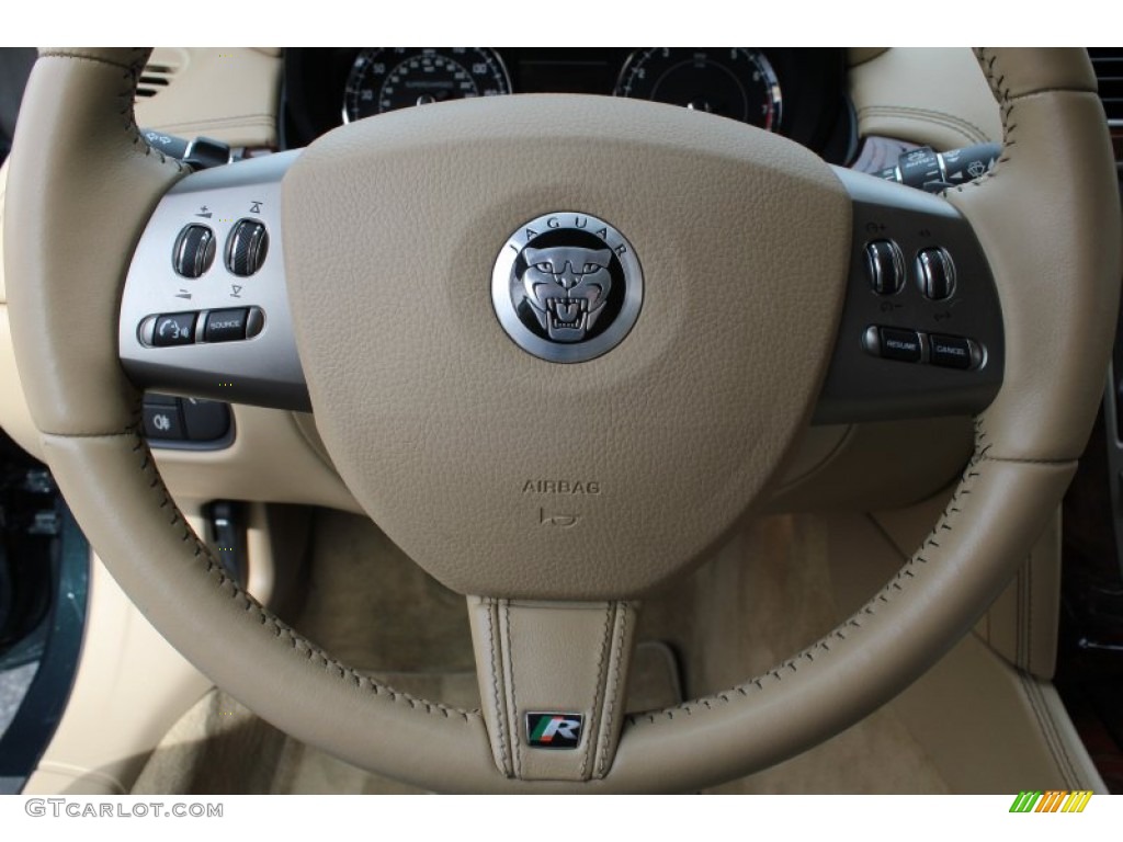 2010 XK XKR Coupe - Botanical Green Metallic / Caramel photo #24