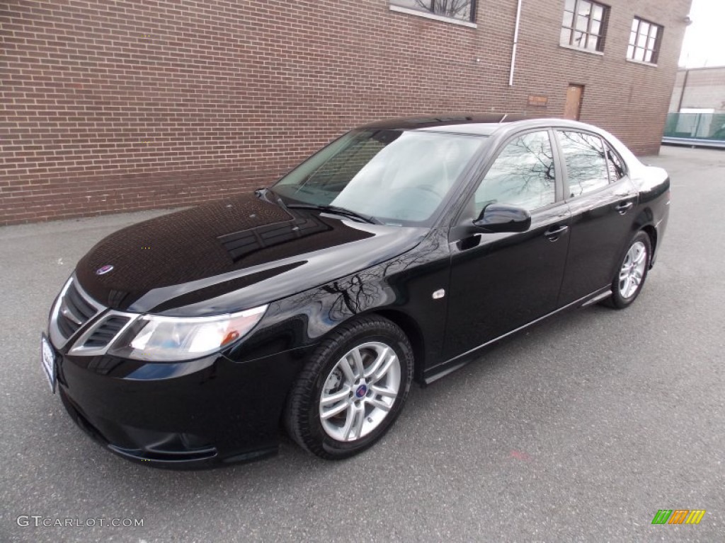 Black 2008 Saab 9-3 2.0T Sport Sedan Exterior Photo #78563723