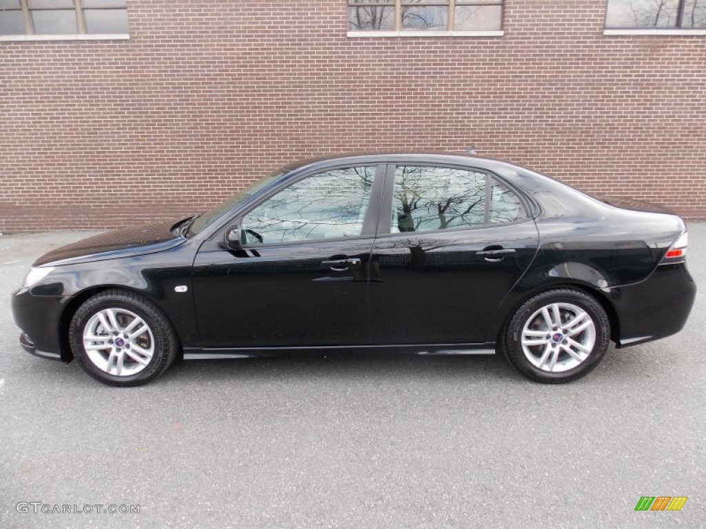 Black 2008 Saab 9-3 2.0T Sport Sedan Exterior Photo #78563753