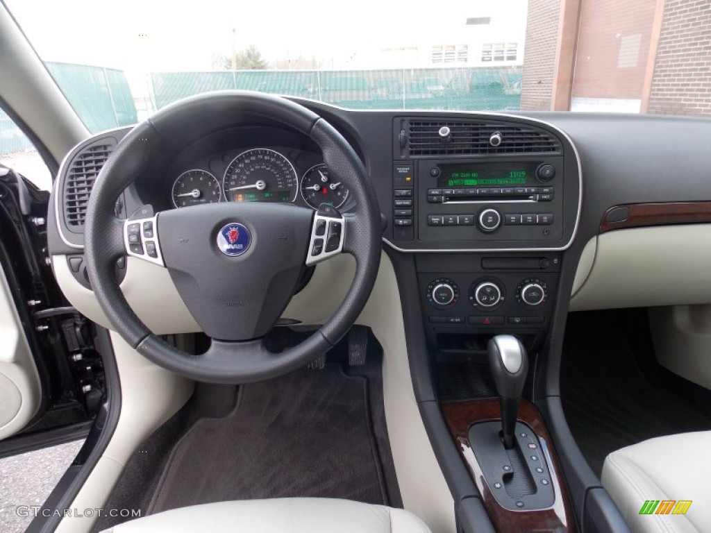 2008 Saab 9-3 2.0T Sport Sedan Parchment Dashboard Photo #78564034