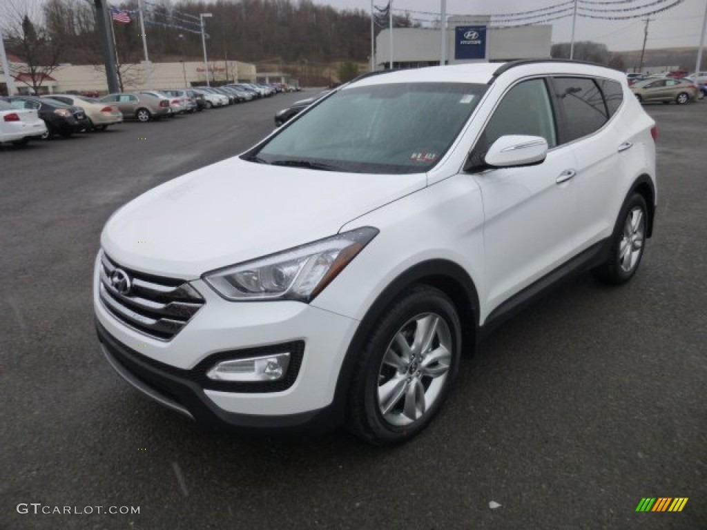 2013 Santa Fe Sport 2.0T AWD - Frost White Pearl / Black photo #3