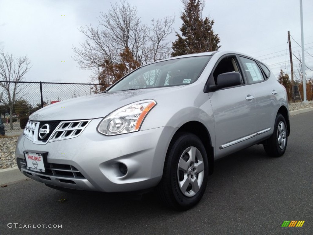 2012 Rogue S AWD - Brilliant Silver / Black photo #1