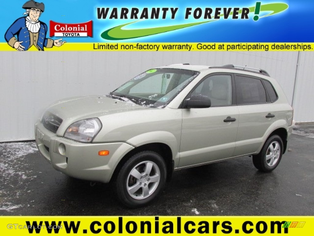2007 Tucson GLS - Desert Sage Metallic / Beige photo #1