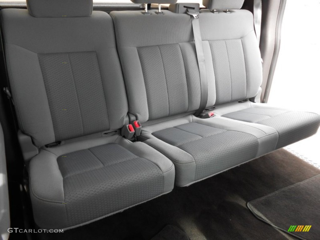 Steel Gray Interior 2011 Ford F150 XLT SuperCrew 4x4 Photo #78568130