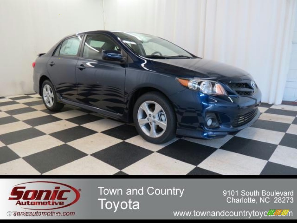 2013 Corolla S - Nautical Blue Metallic / Dark Charcoal photo #1