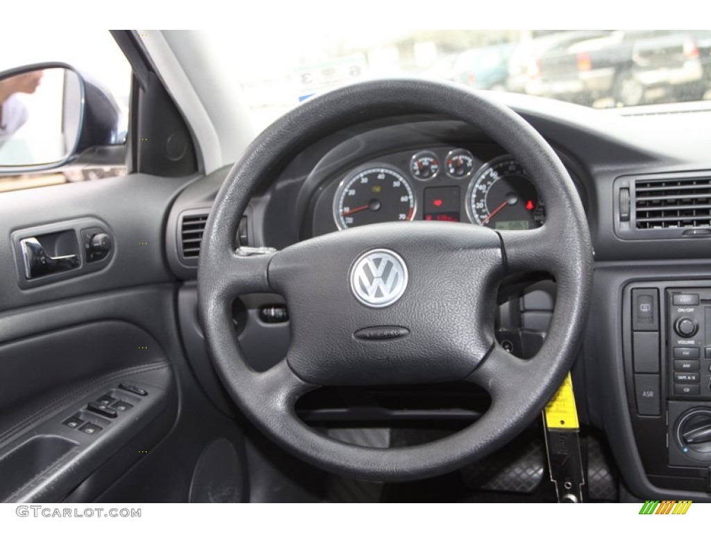 2005 Passat GLS 1.8T Sedan - Shadow Blue Metallic / Anthracite photo #16