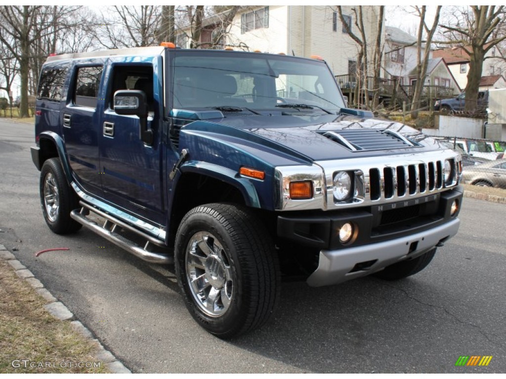 2008 H2 SUV - Limited Edition Ultra Marine / Ebony Black photo #7