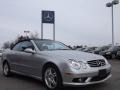 2004 Brilliant Silver Metallic Mercedes-Benz CLK 55 AMG Cabriolet  photo #3