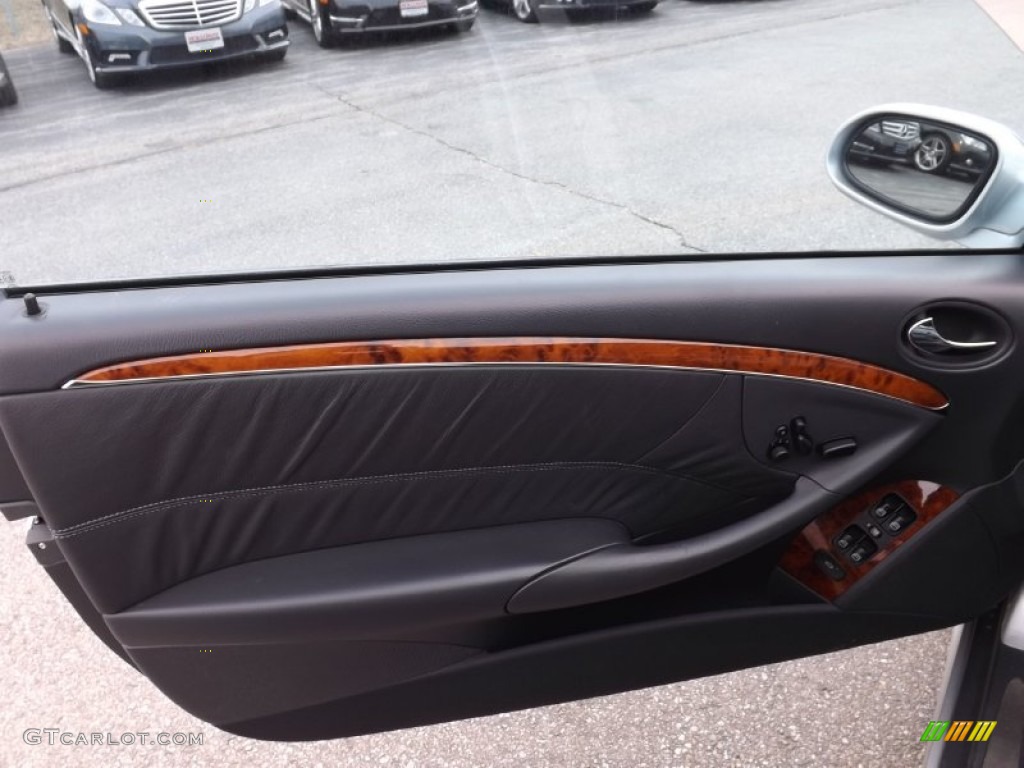 2004 Mercedes-Benz CLK 55 AMG Cabriolet Charcoal Door Panel Photo #78571352