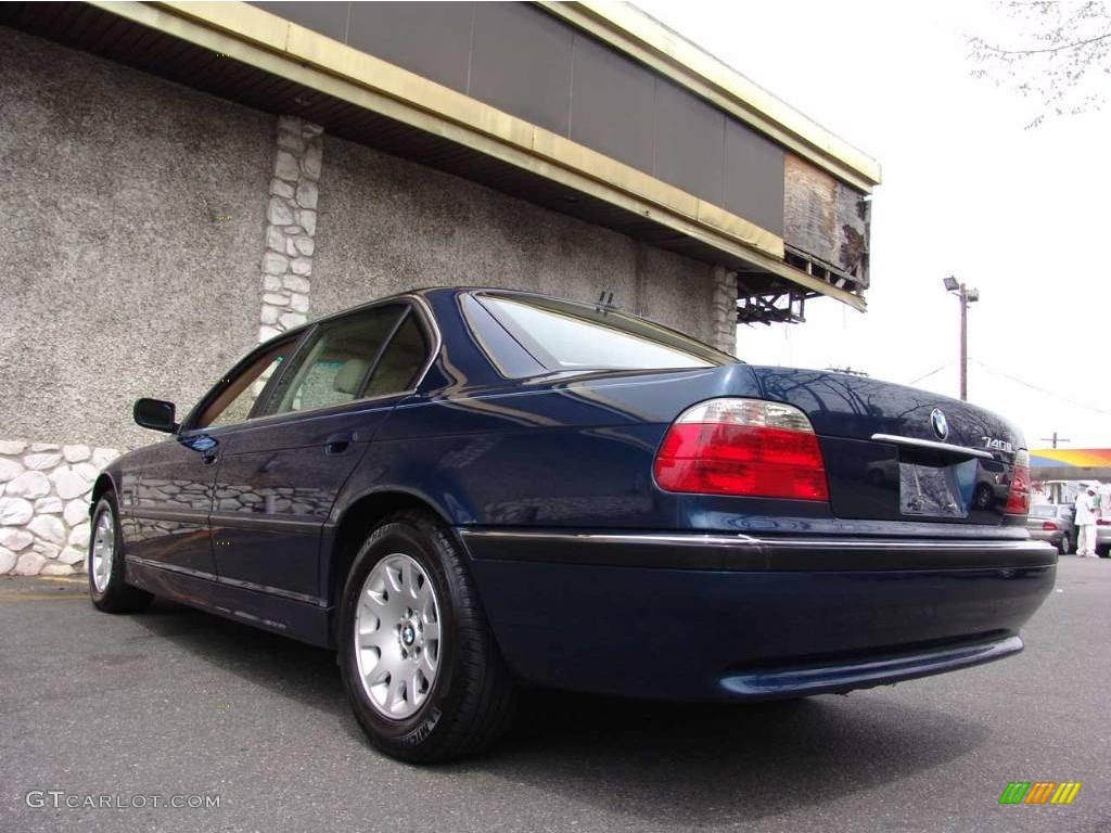 2001 7 Series 740iL Sedan - Orient Blue Metallic / Sand Beige photo #5
