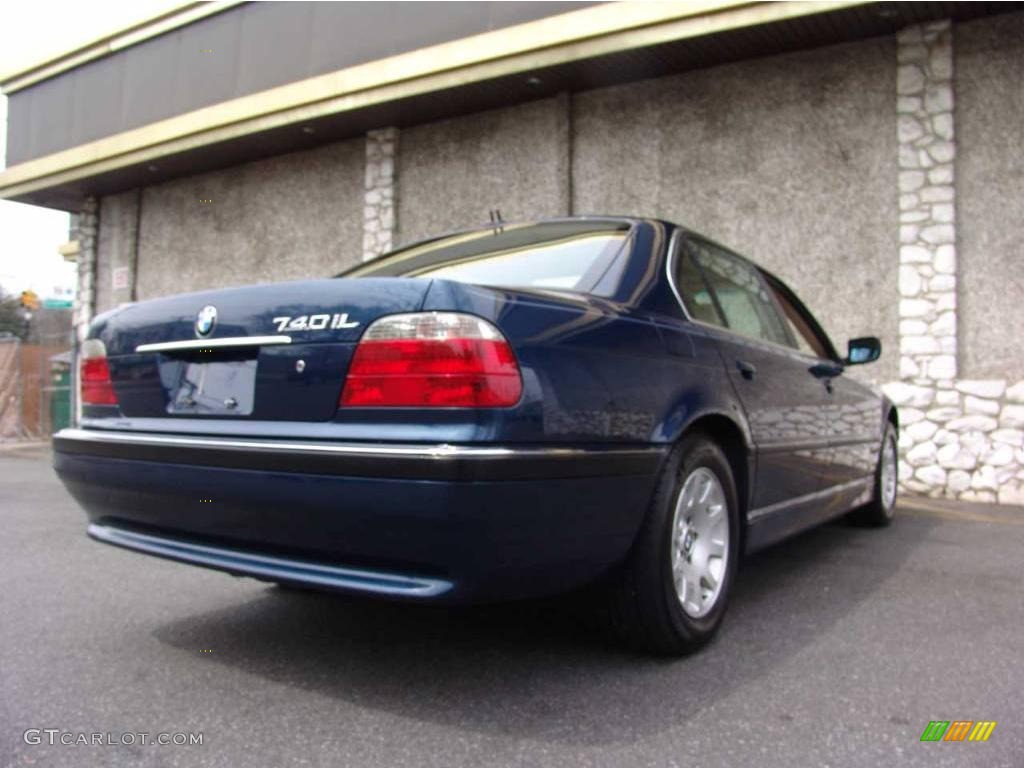 2001 7 Series 740iL Sedan - Orient Blue Metallic / Sand Beige photo #6