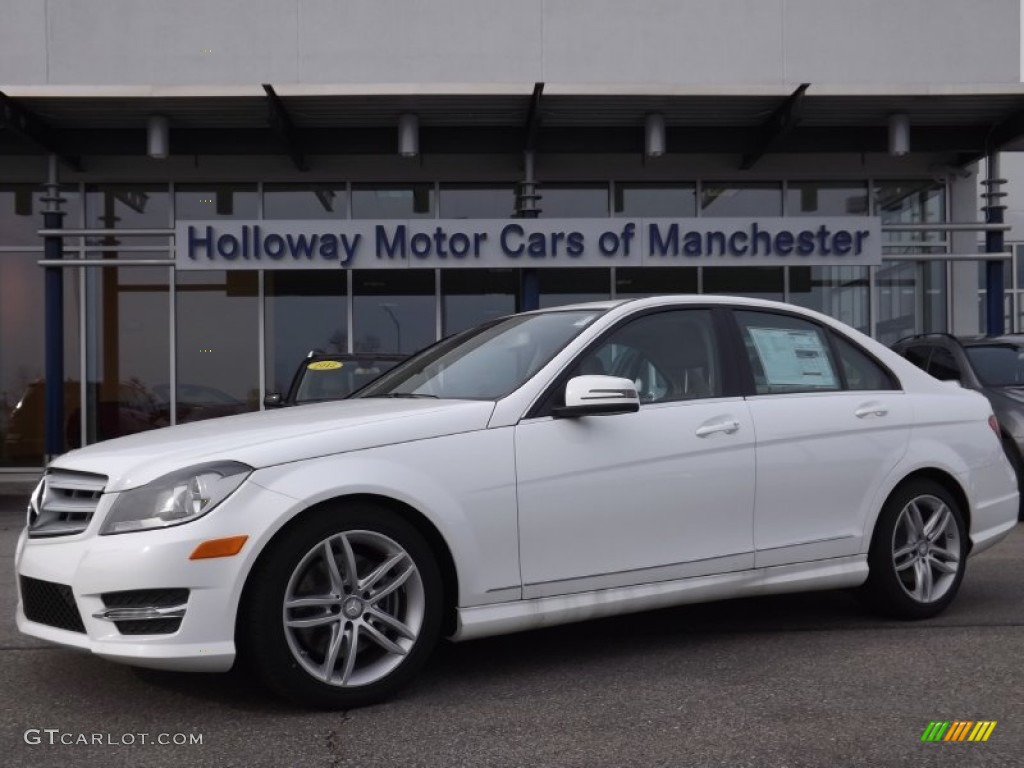 2013 C 300 4Matic Sport - Polar White / Almond Beige photo #1