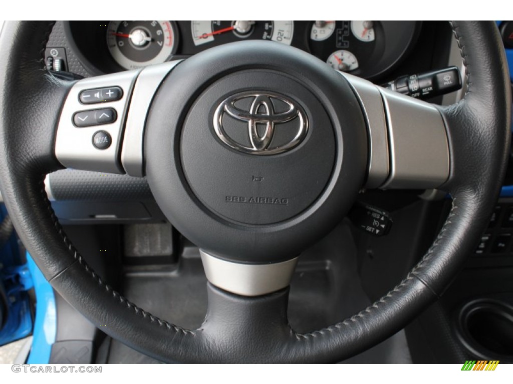 2007 Toyota FJ Cruiser 4WD Dark Charcoal Steering Wheel Photo #78571856