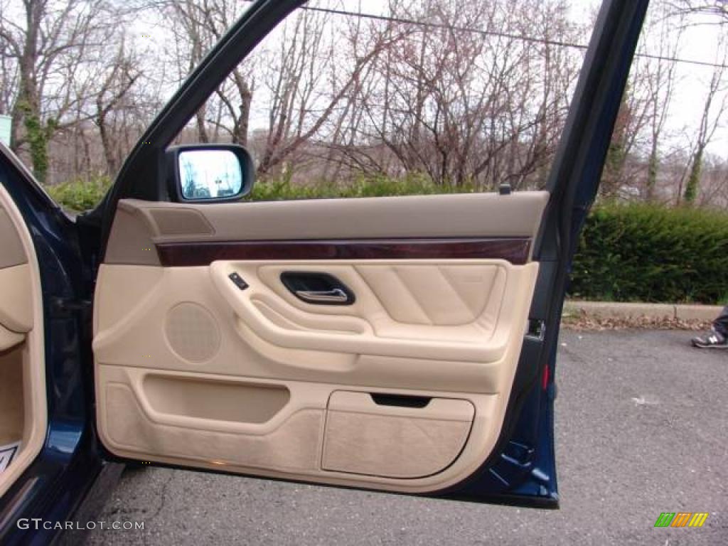 2001 7 Series 740iL Sedan - Orient Blue Metallic / Sand Beige photo #13