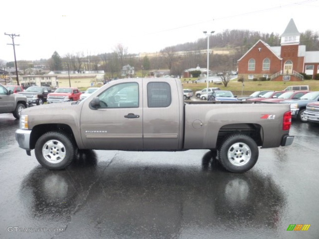 2013 Silverado 1500 LT Extended Cab 4x4 - Mocha Steel Metallic / Ebony photo #4