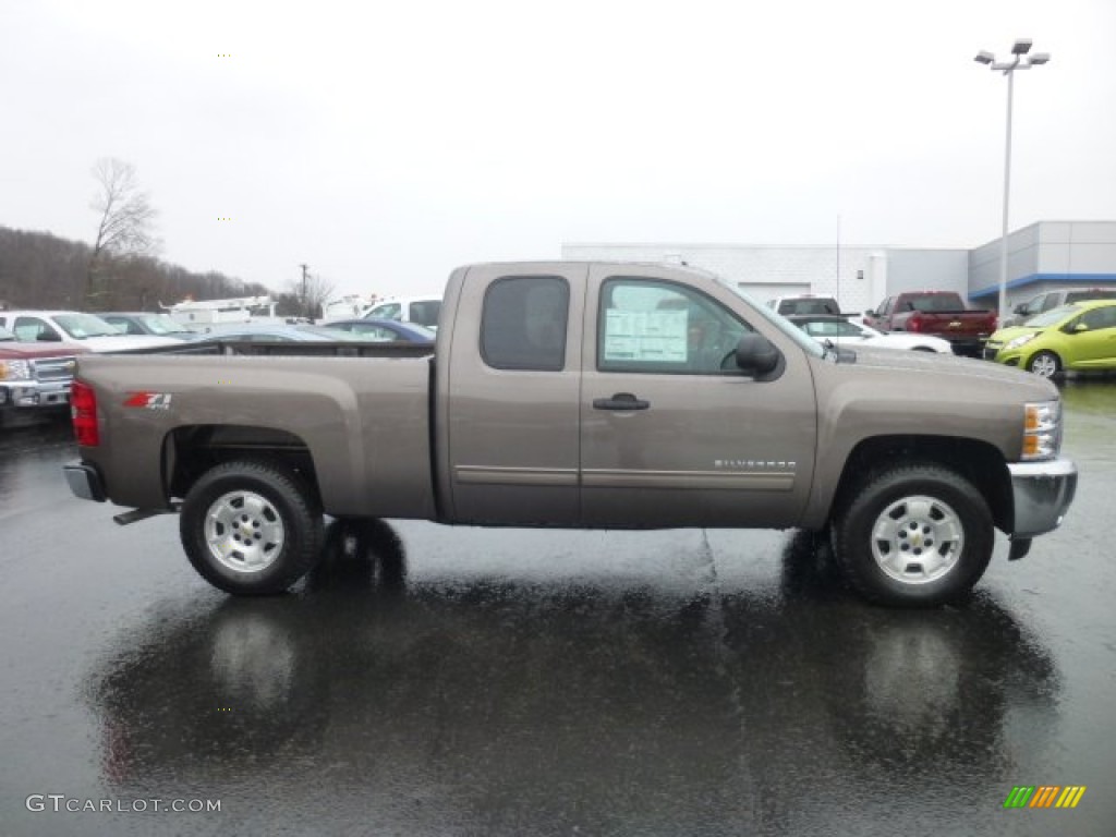 2013 Silverado 1500 LT Extended Cab 4x4 - Mocha Steel Metallic / Ebony photo #8