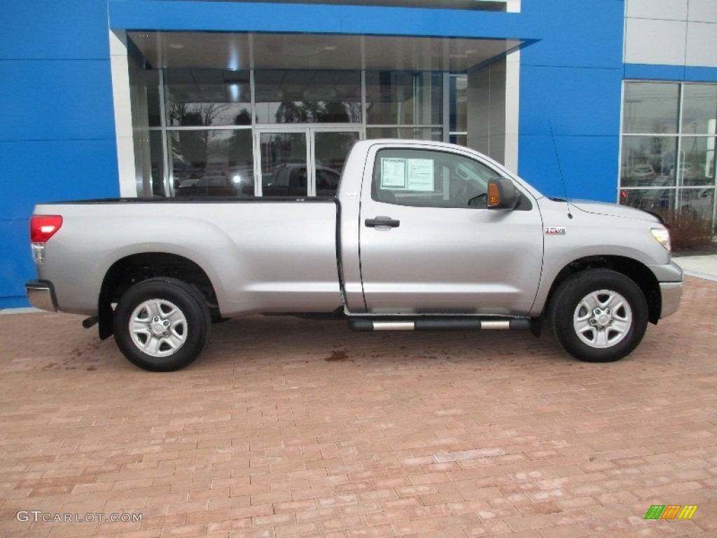 2010 Tundra Regular Cab 4x4 - Silver Sky Metallic / Black photo #3