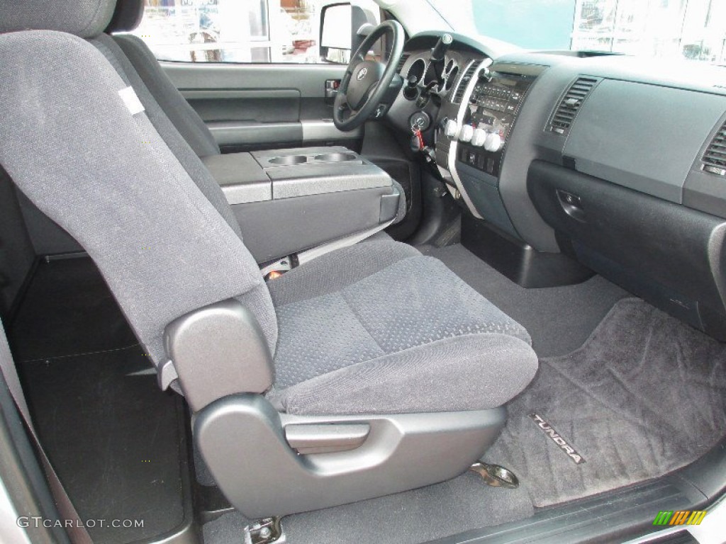 Black Interior 2010 Toyota Tundra Regular Cab 4x4 Photo #78573872