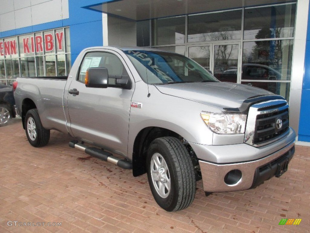 2010 Tundra Regular Cab 4x4 - Silver Sky Metallic / Black photo #12