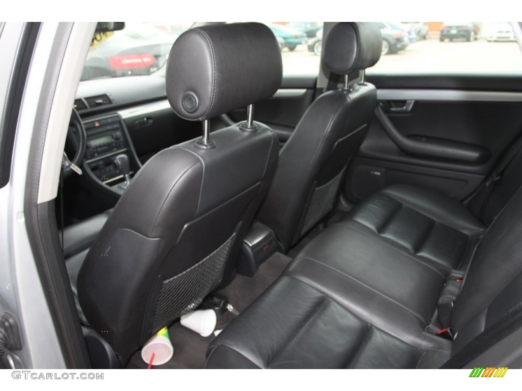 Ebony Interior 2004 Audi A4 1.8T quattro Sedan Photo #78574115