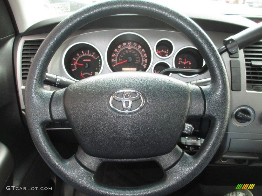 2010 Toyota Tundra Regular Cab 4x4 Black Steering Wheel Photo #78574124