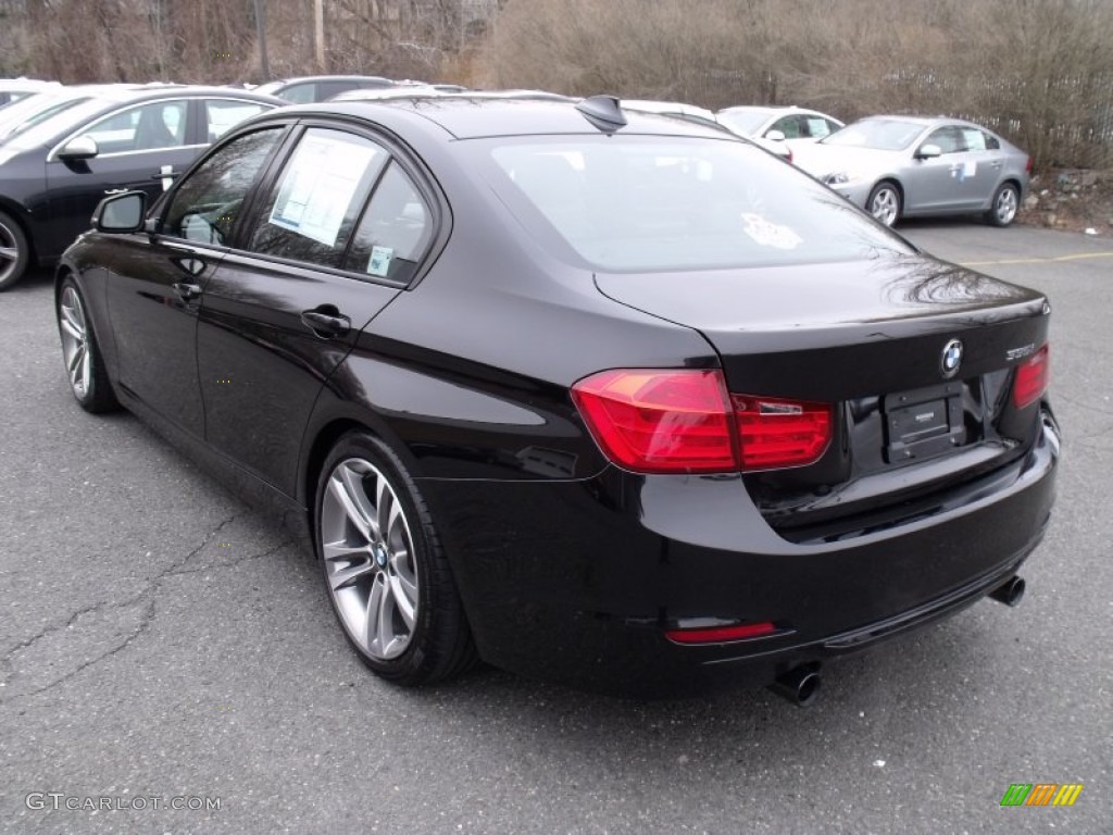 2012 3 Series 335i Sedan - Black Sapphire Metallic / Black/Red Highlight photo #6