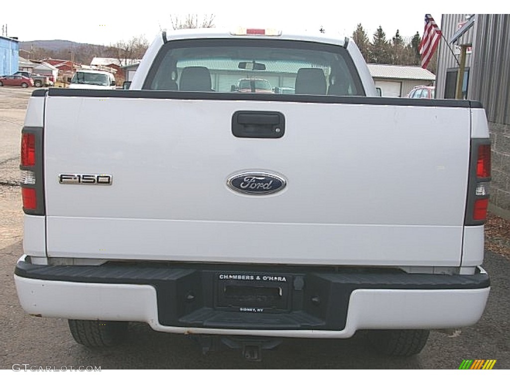 2004 F150 STX Regular Cab 4x4 - Oxford White / Medium/Dark Flint photo #6