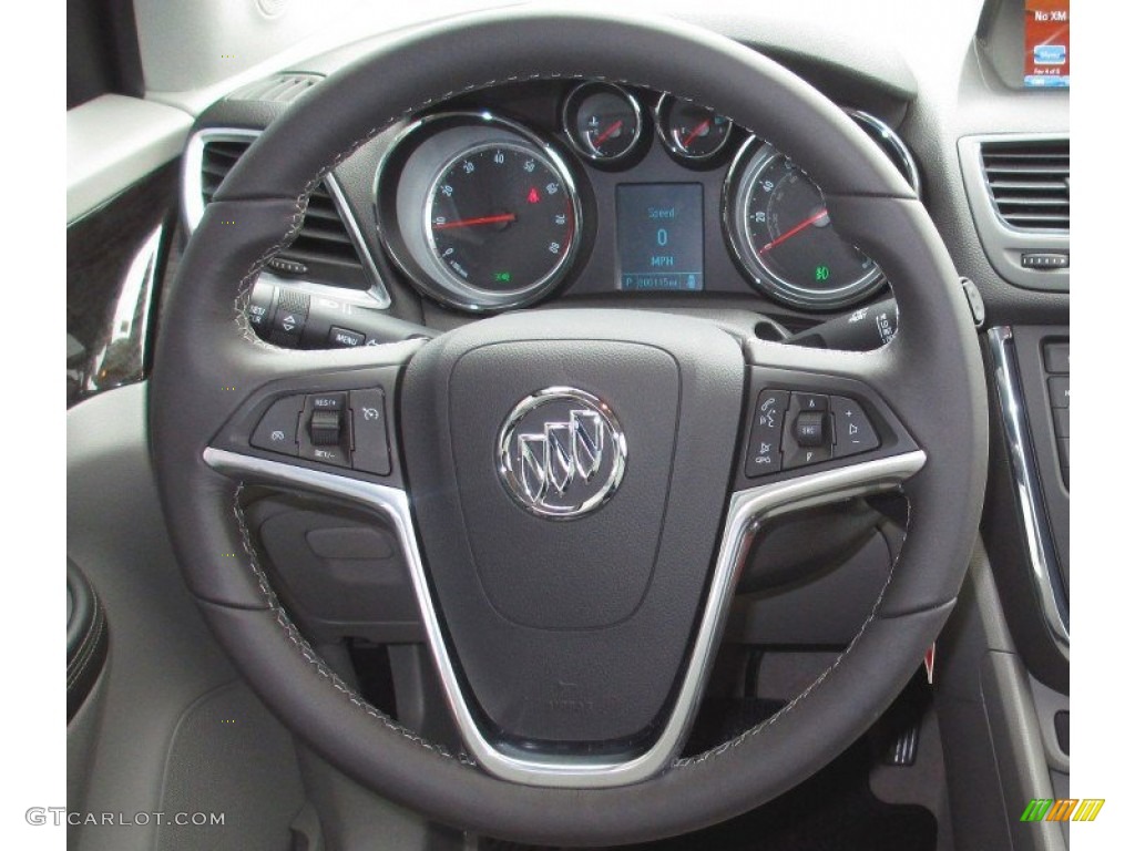 2013 Buick Encore Convenience Titanium Steering Wheel Photo #78575193