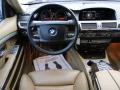 2007 BMW 7 Series Natural Brown Interior Dashboard Photo