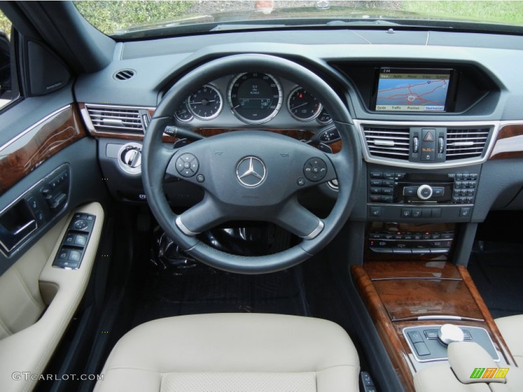 2010 Mercedes-Benz E 350 Sedan Almond Beige Dashboard Photo #78575948
