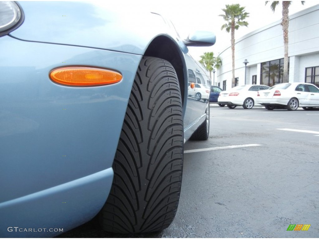2006 XK XK8 Convertible - Frost Blue Metallic / Ivory photo #16