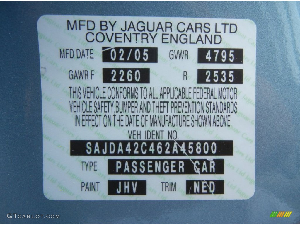 JHV 2006 Jaguar XK XK8 Convertible Parts