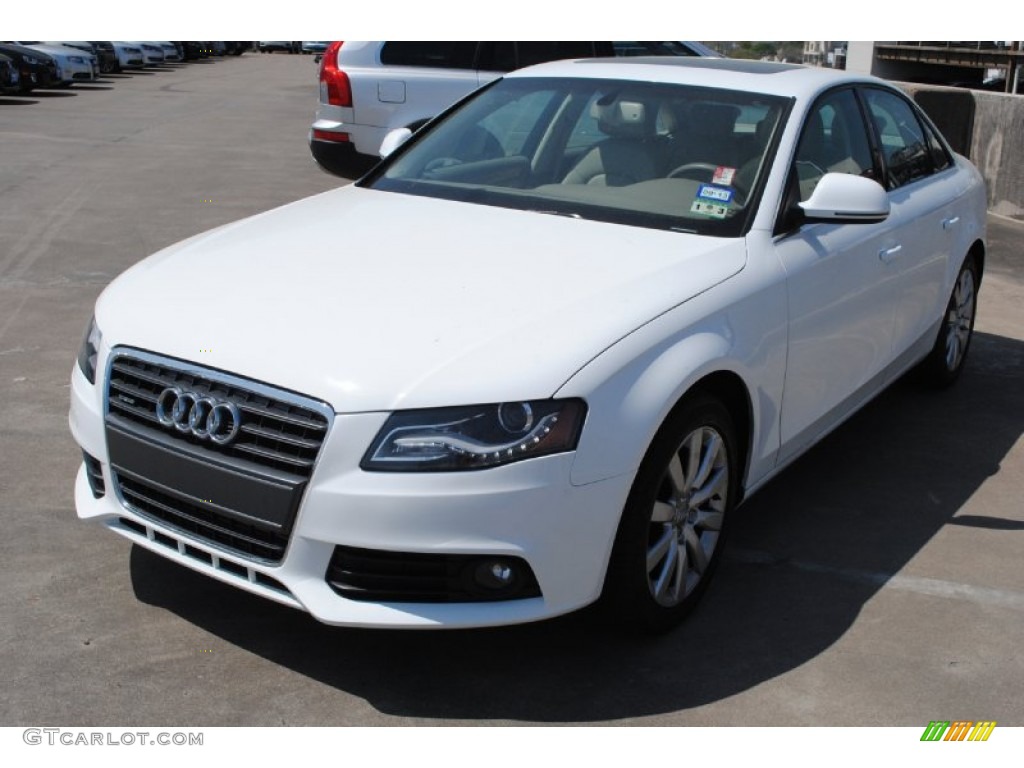Ibis White 2009 Audi A4 2.0T Premium quattro Sedan Exterior Photo #78577372