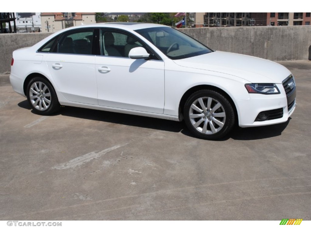 Ibis White 2009 Audi A4 2.0T Premium quattro Sedan Exterior Photo #78577472