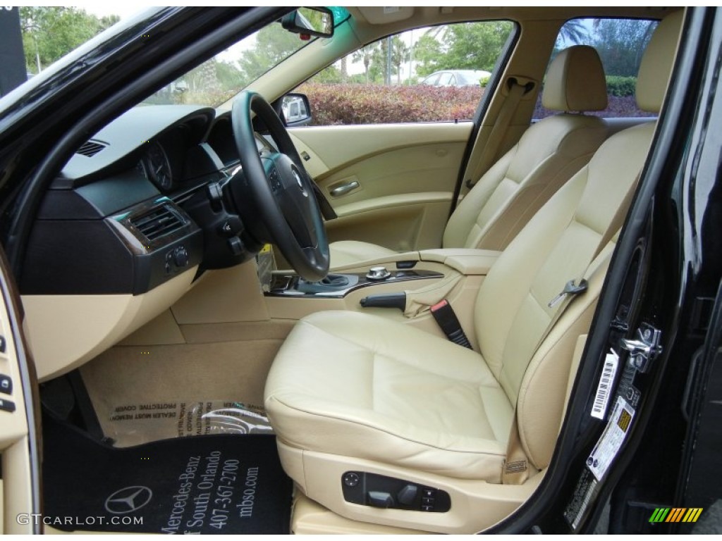Beige Interior 2005 BMW 5 Series 525i Sedan Photo #78577586